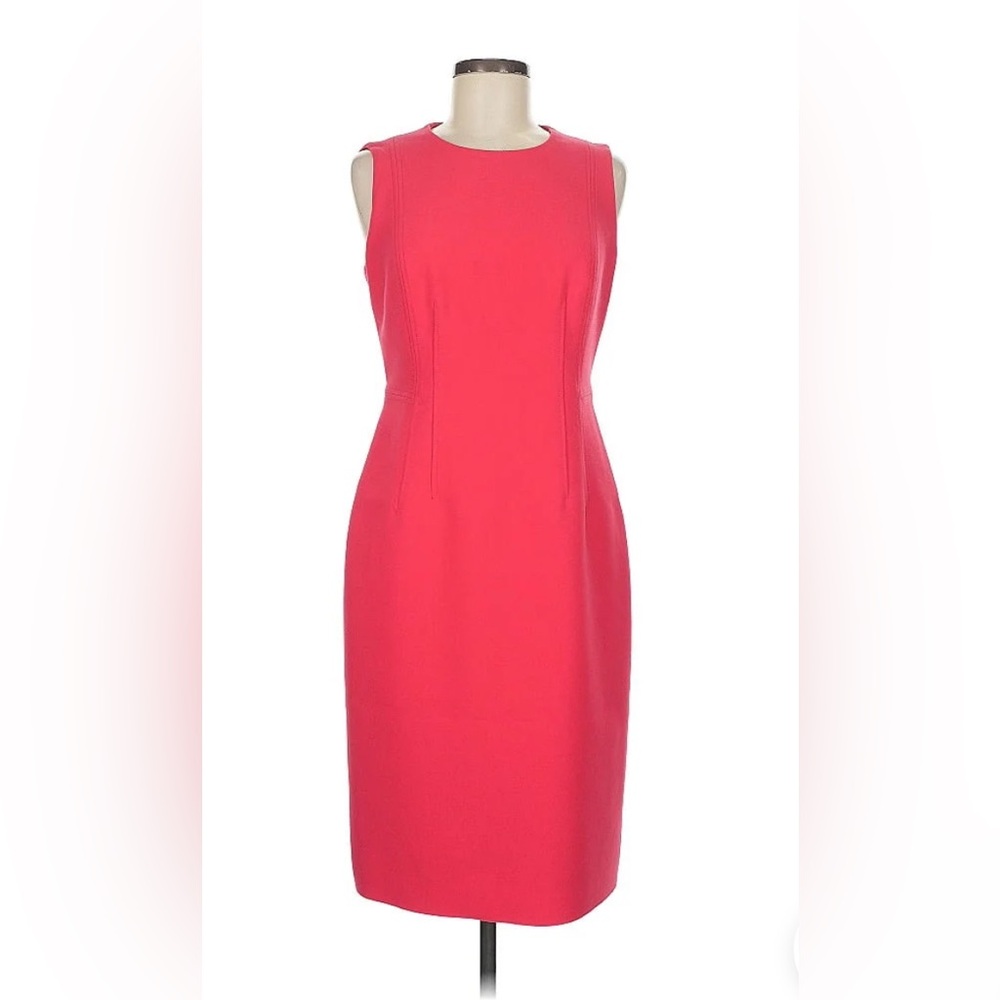 Kobi Halperin Orange Halter Sheath Dress